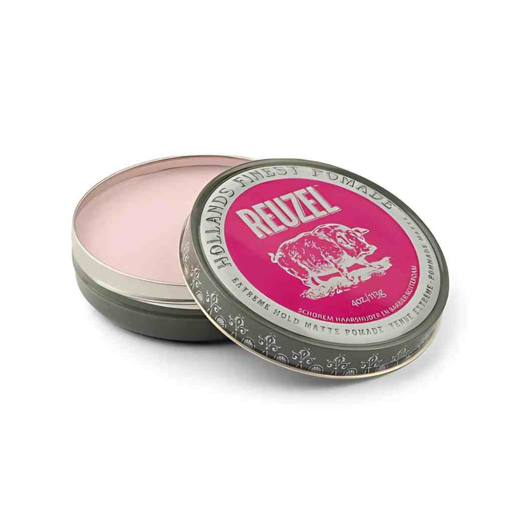 REUZEL Pommade Coiffante Extreme Hold Matte Pink