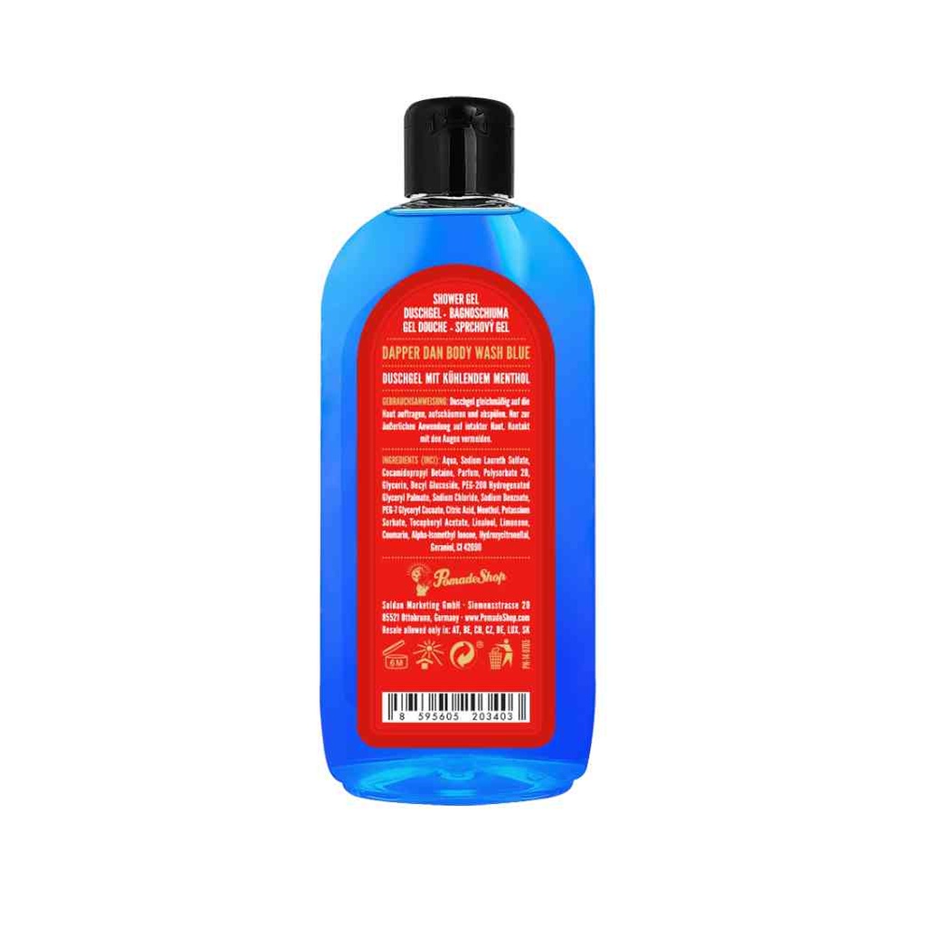 DAPPER DAN Savon pour le coprs Bleu 250ML