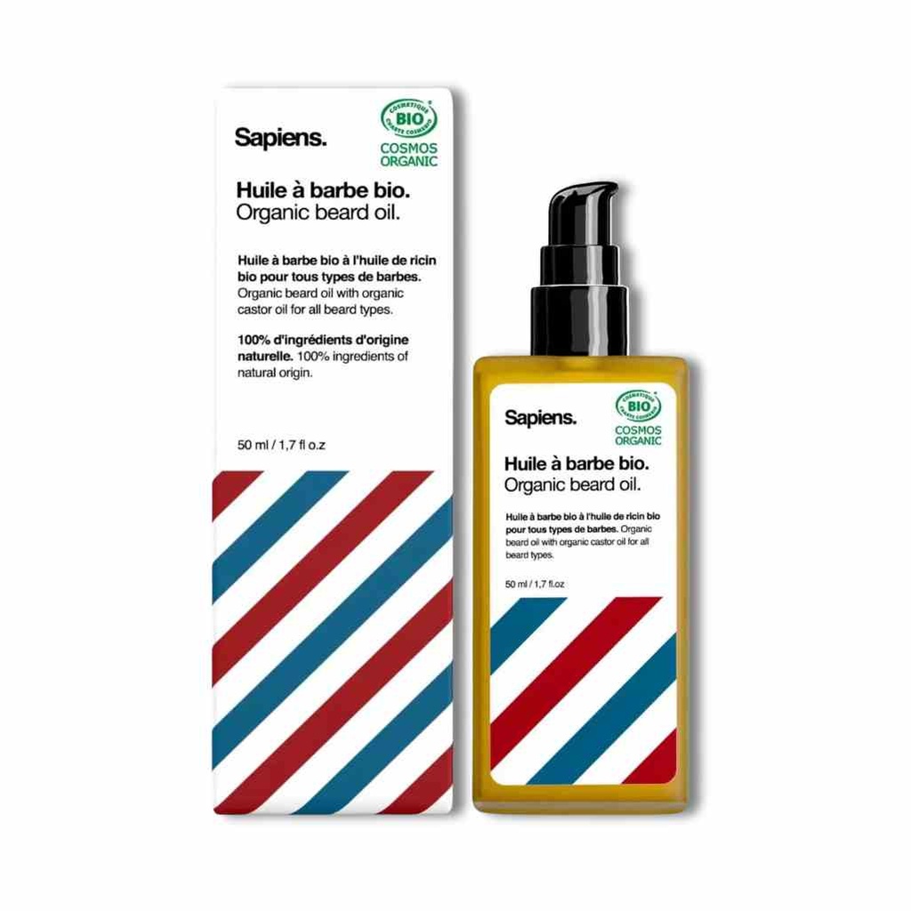 SAPIENS Huile à barbe BIO 50ml