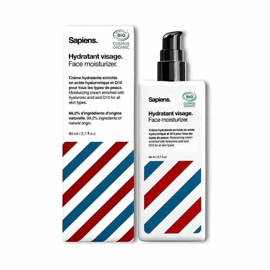 SAPIENS Feuchtigkeitspflege für Gesicht und Bart BIO 80ml