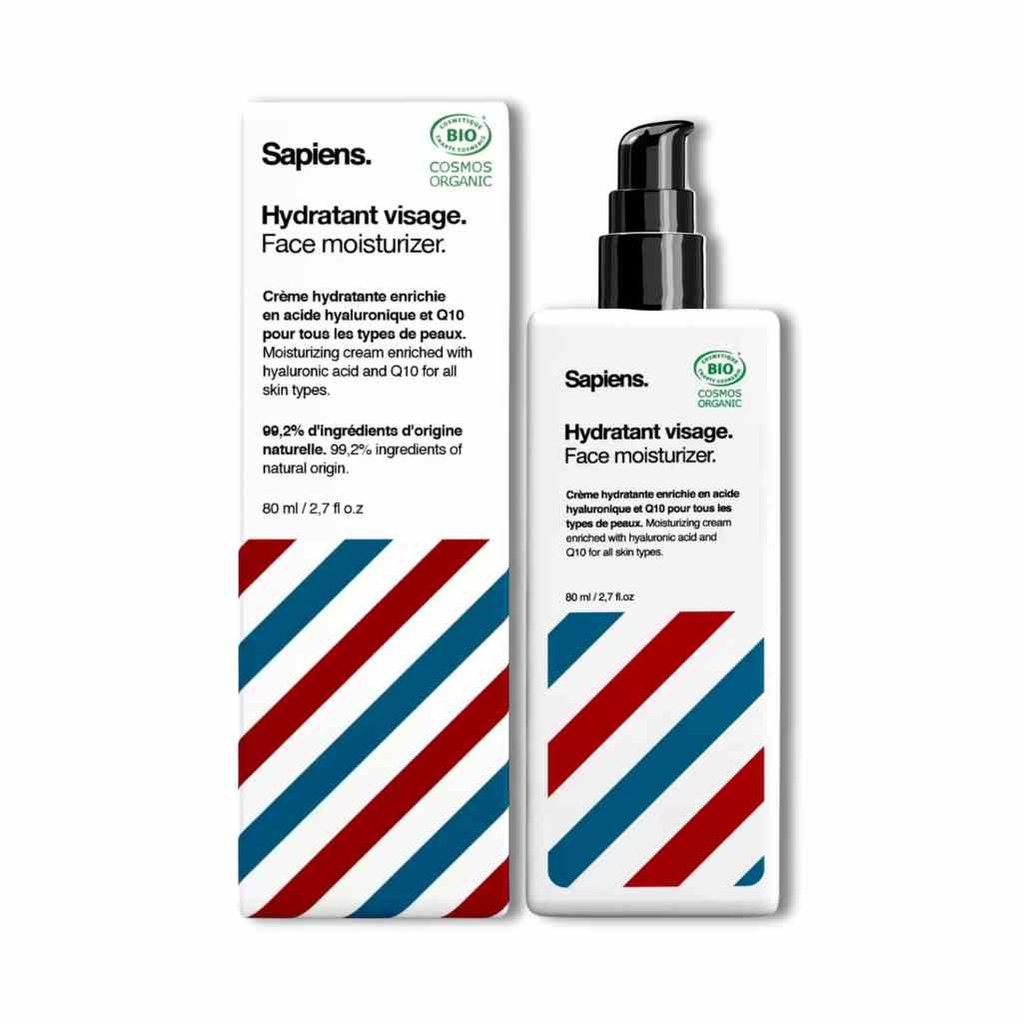 SAPIENS Feuchtigkeitspflege für Gesicht und Bart BIO 80ml