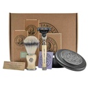 CAPTAIN FAWCETT Coffret cadeau avec blaireau, rasoir de sûreté artisanal et savon à raser luxueux
