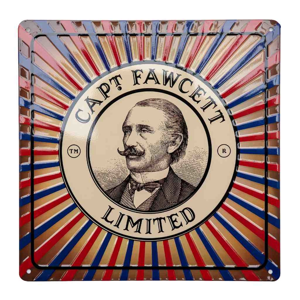 CAPTAIN FAWCETT Tin Sign