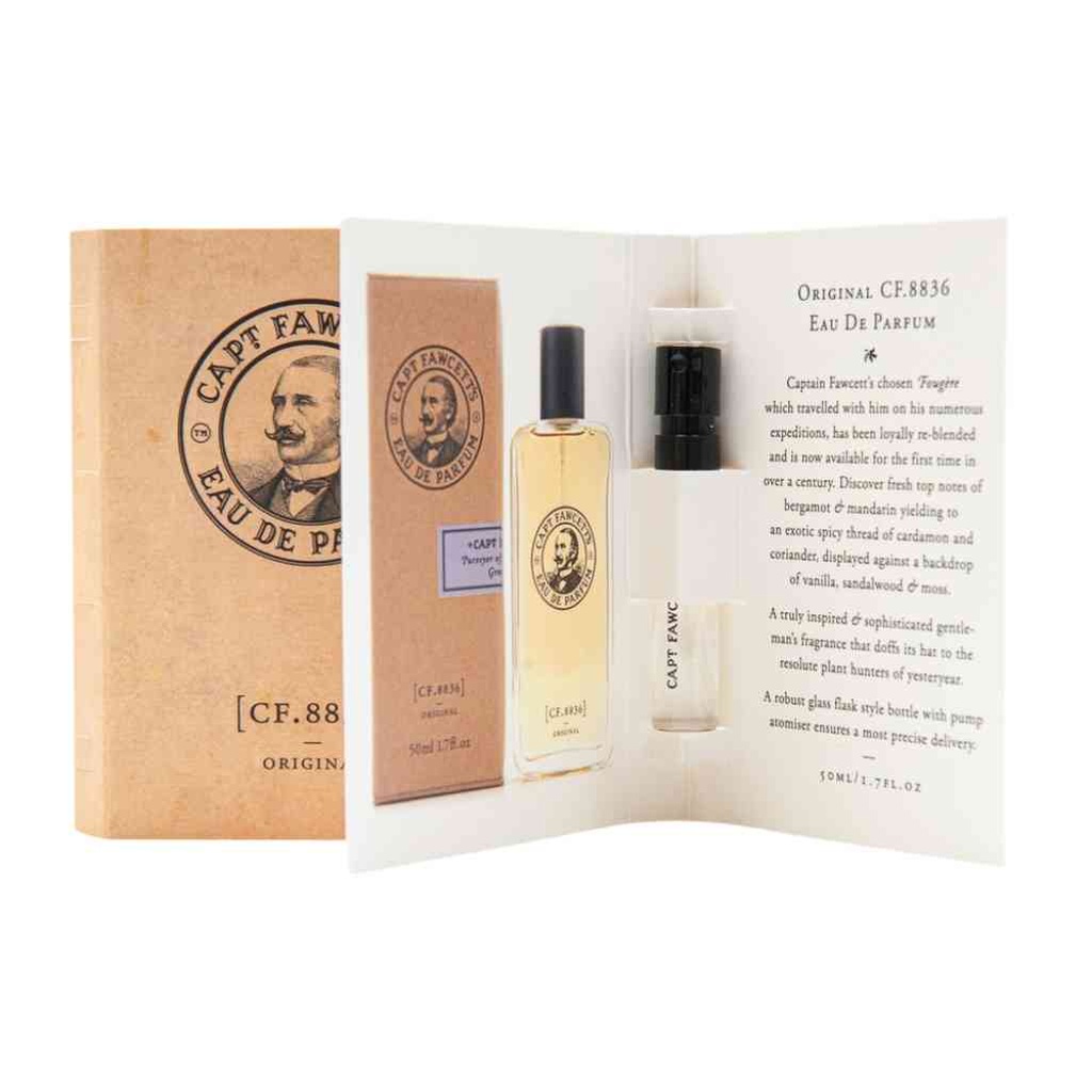 CAPTAIN FAWCETT 2ml Eau De Parfum Original MUSTER 