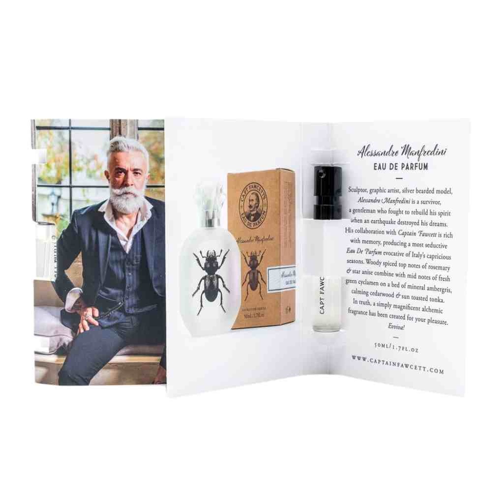 CAPTAIN FAWCETT Échantillon d'Eau de Parfum Alessandro Manfredini de 2 ml