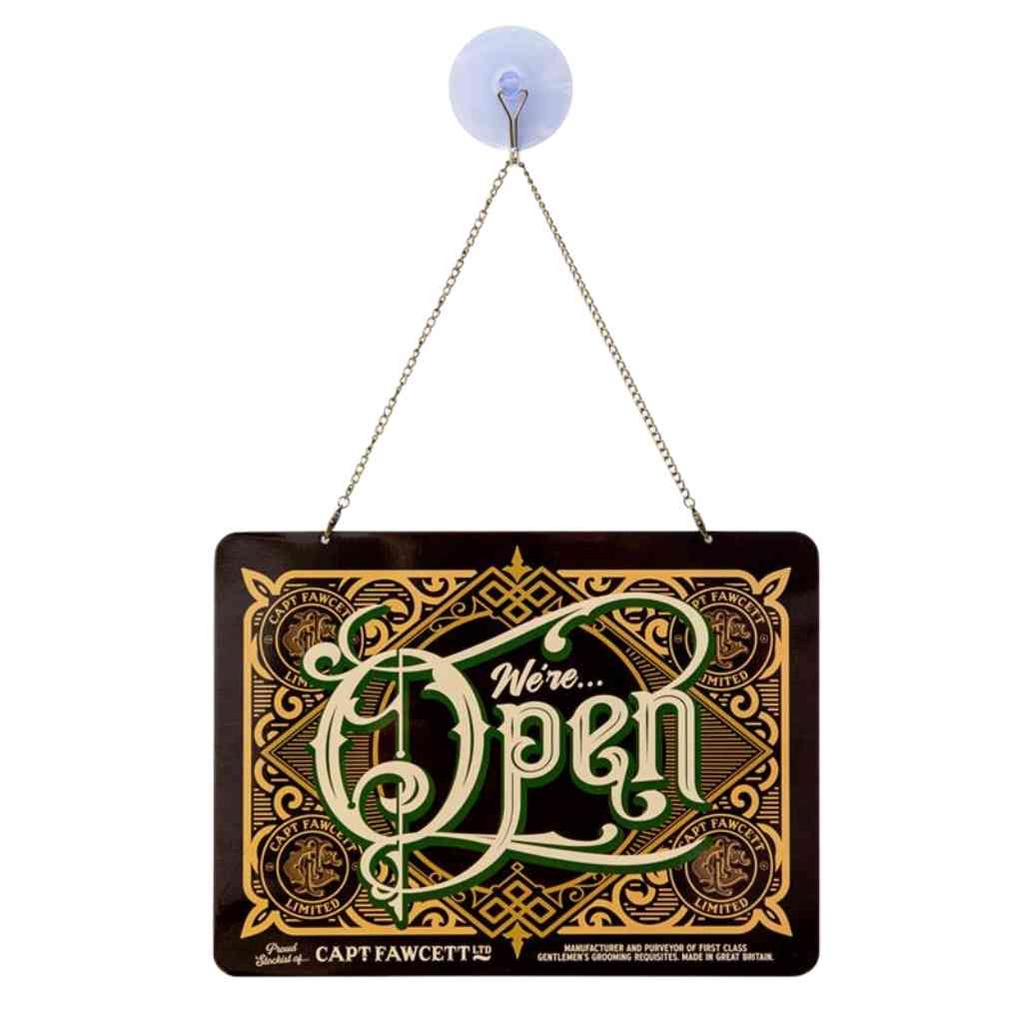 CAPTAIN FAWCETT Schild Öffnen/Schließen