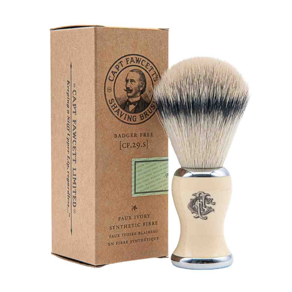 CAPTAIN FAWCETT Blaireau de rasage - Faux ivory en fibre sythétique