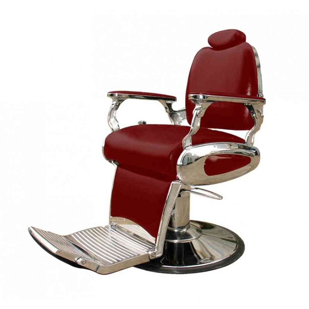 1o1BARBERS Chaise de barbier 11 rouge