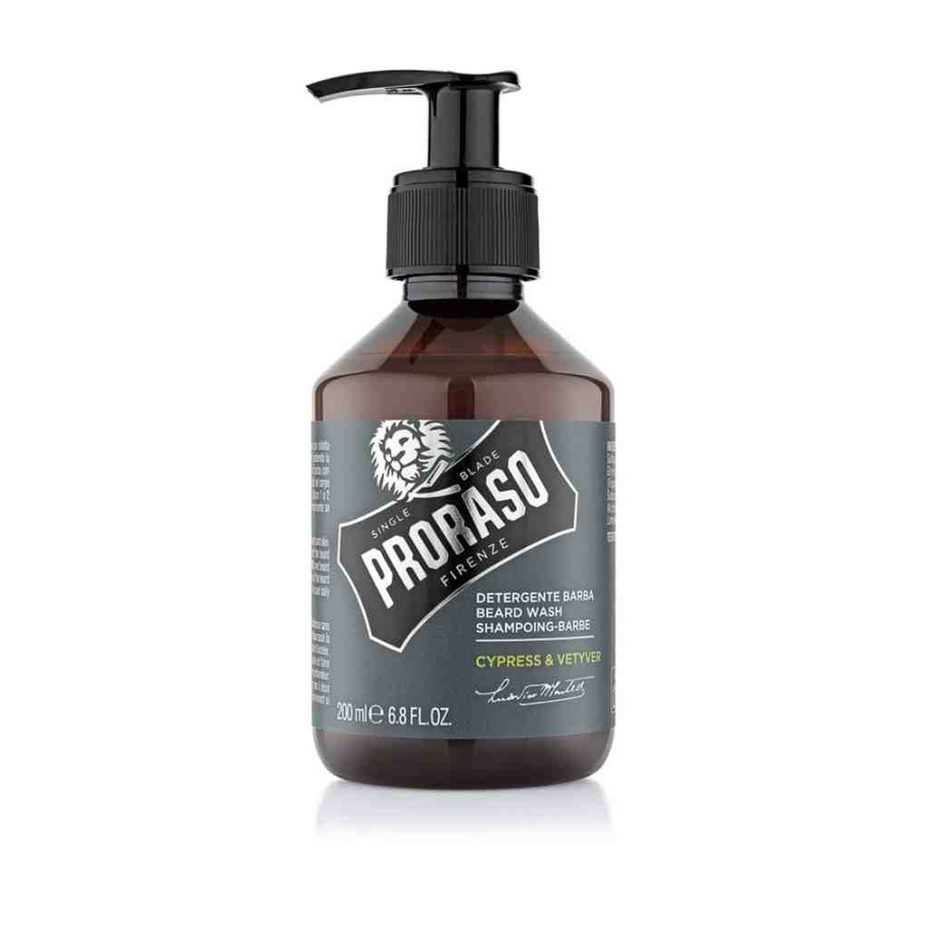 PRORASO Shampooing à barbe cypress & vetyver 200ml