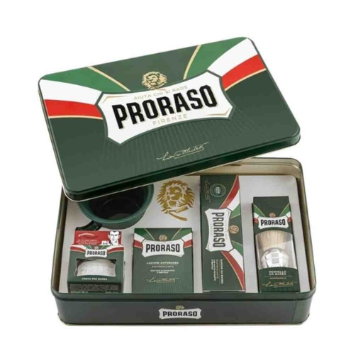 PRORASO Coffret rasage Green Refresh