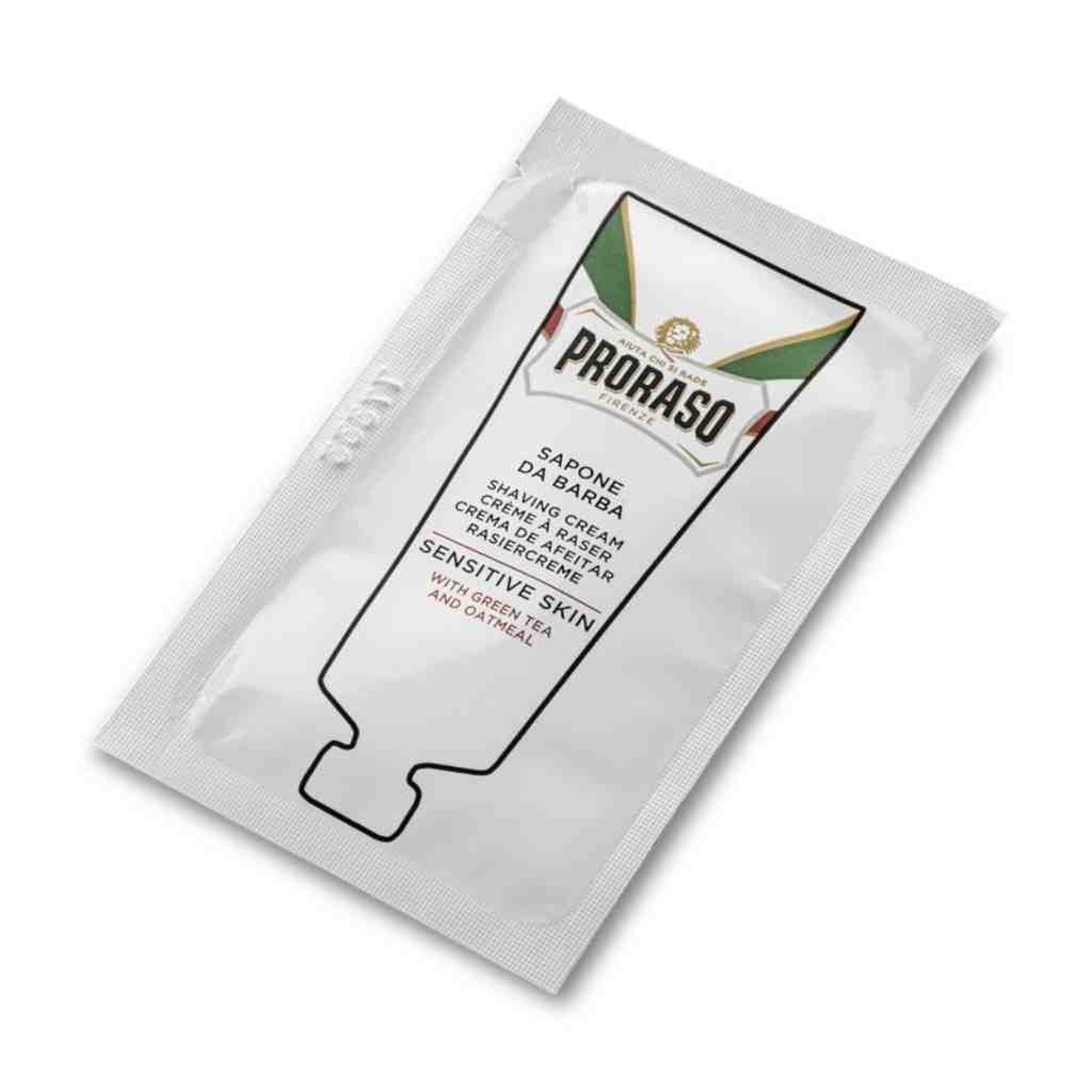 PRORASO Echantillon crème à  raser white sensitive 4ml