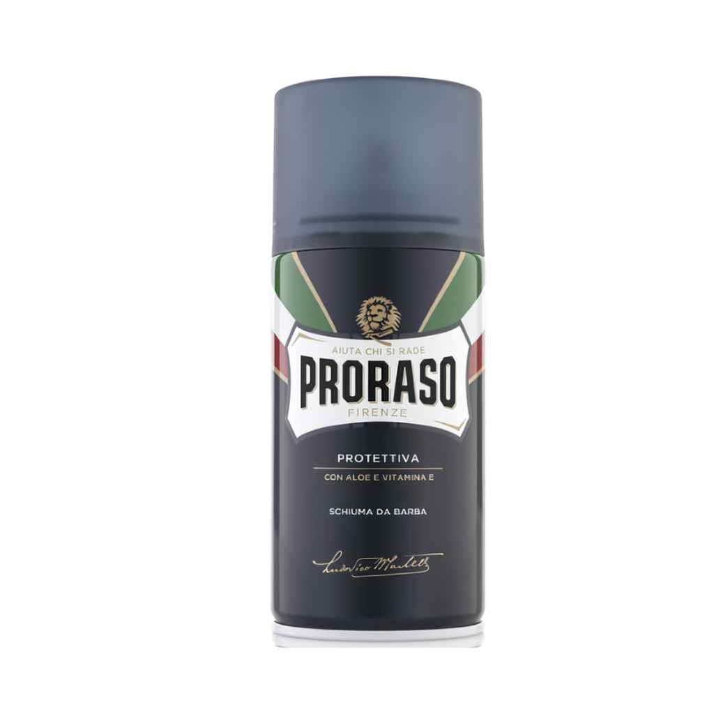 PRORASO Mousse à raser blue protective 300ml
