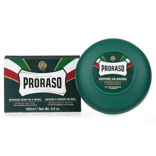 PRORASO Rasierseife Green Refresh im Tiegel 150ml