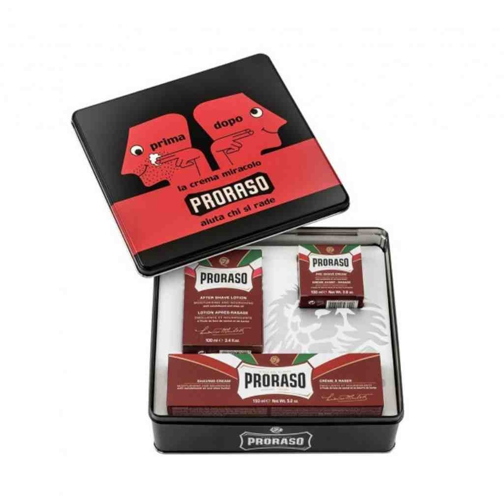 PRORASO Rasierset Red Nourish 