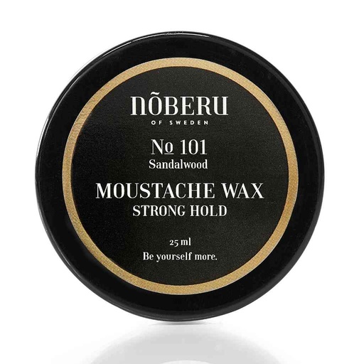 [NOB-4040-BS] NOBERU Cire à moustache sandalwood - Strong 25ml