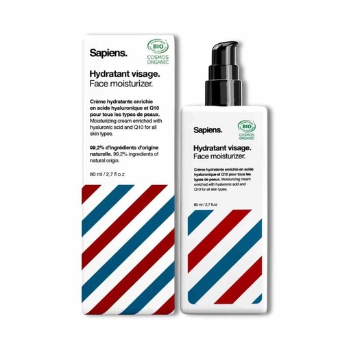[SAPI-131221-XCVB] SAPIENS Feuchtigkeitspflege für Gesicht und Bart BIO 80ml