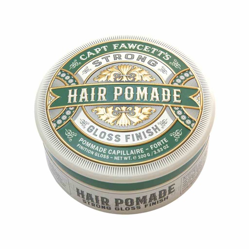 [5601STR100S] CAPTAIN FAWCETT Pommade strong hold (Verte) 100g