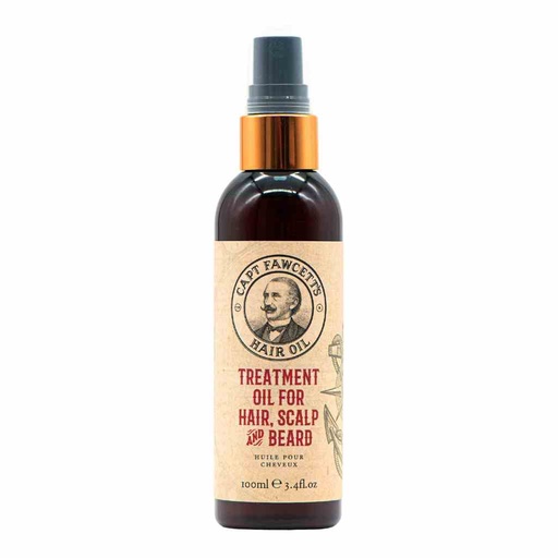 [CFA-8912] CAPTAIN FAWCETT Huile de Soin pour Cheveux, Cuir Chevelu et Barbe 100ml