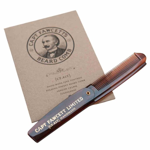 [CFA-7777] CAPTAIN FAWCETT Peigne de Poche Pliable pour Barbe