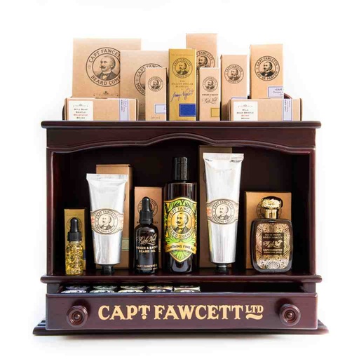 [CFA-8895] CAPTAIN FAWCETT Armoire d'Exposition en Bois - ÉDITION LIMITÉE