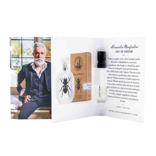 [905312EDPS] CAPTAIN FAWCETT Échantillon d'eau de Parfum - Alessandro Manfredini de 2 ml