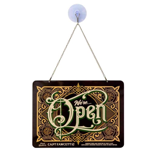 [00903OCSS] CAPTAIN FAWCETT Schild Öffnen/Schließen