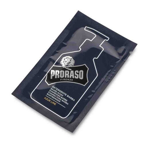 [PRO-400891] PRORASO Echantillon shampoing à barbe azur lime 4ml