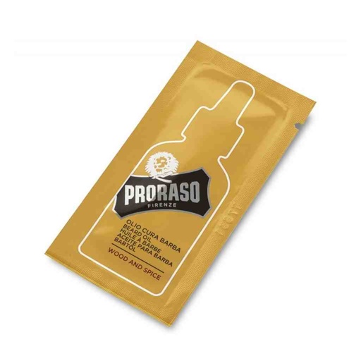 [PRO-400880] PRORASO Echantillon huile à barbe wood & spice 3ml