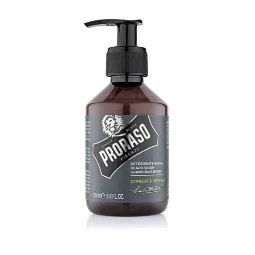 [PRO-400752] PRORASO Shampooing à barbe cypress & vetyver 200ml