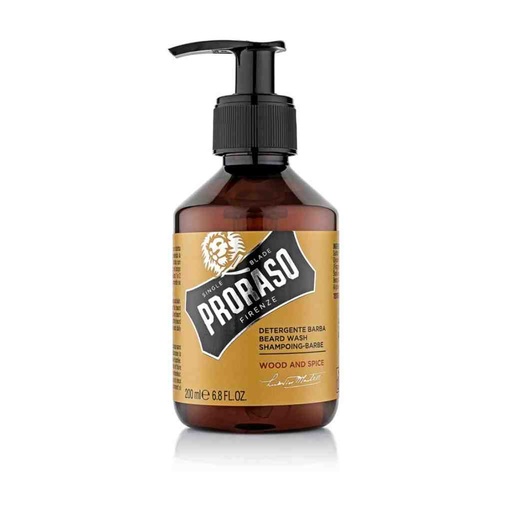 [PRO-400627] PRORASO Shampooing à  barbe wood & spice 500ml