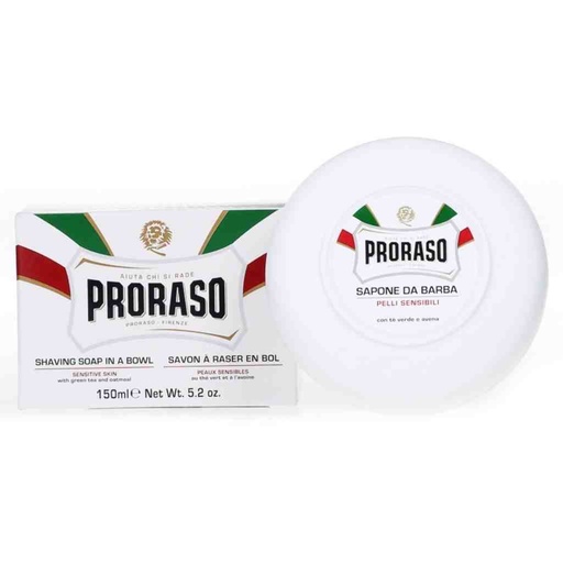 [PRO-400621] PRORASO Savon à raser bol white sensitive 150ml